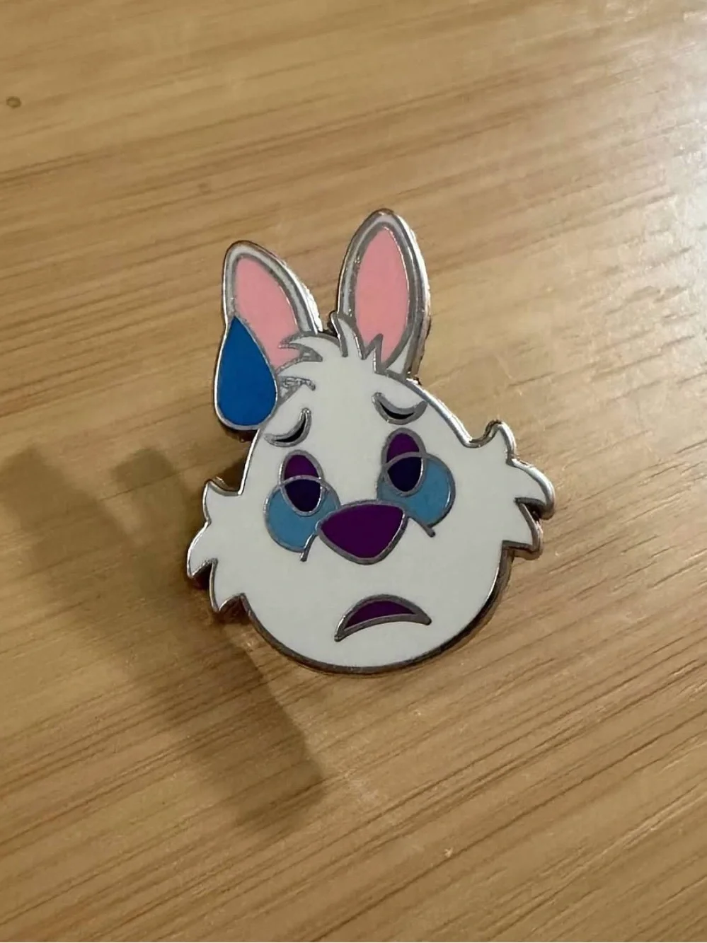 Disney Alice in Wonderland White Rabbit Enamel Pin
